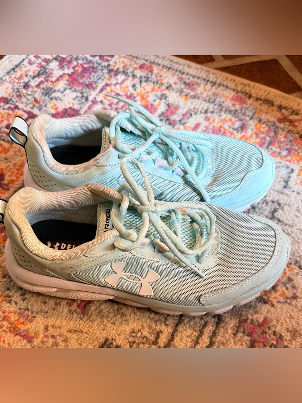 Under Armour Women’s Mint Green Lace-Up Athletic Shoes
